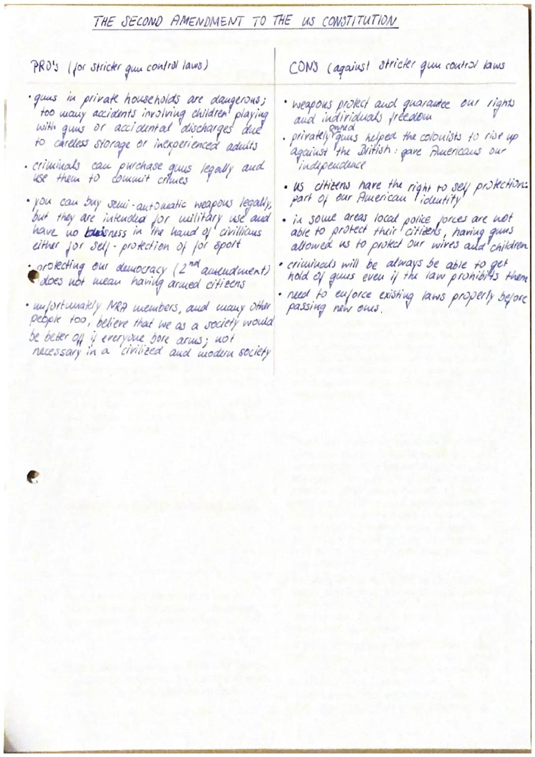 ## Gun Control

(

Θ

•Bill of Right: it's the right of
people to have weapons.

constitutional right

•no owner is going to give
ils gun

•