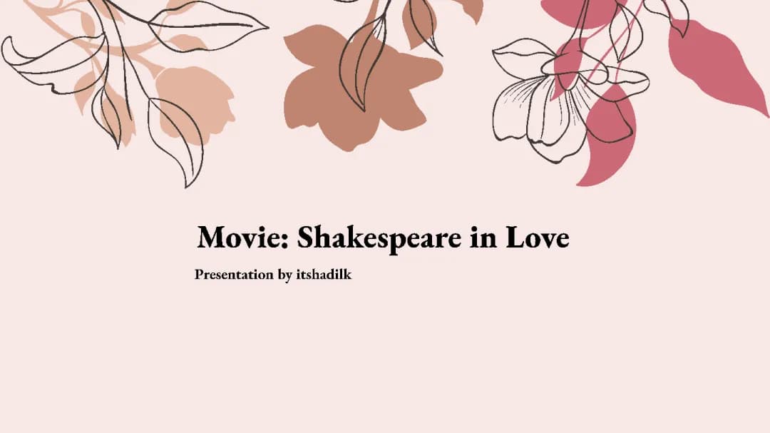 Shakespeare in Love (Romeo & Juliet) - Film