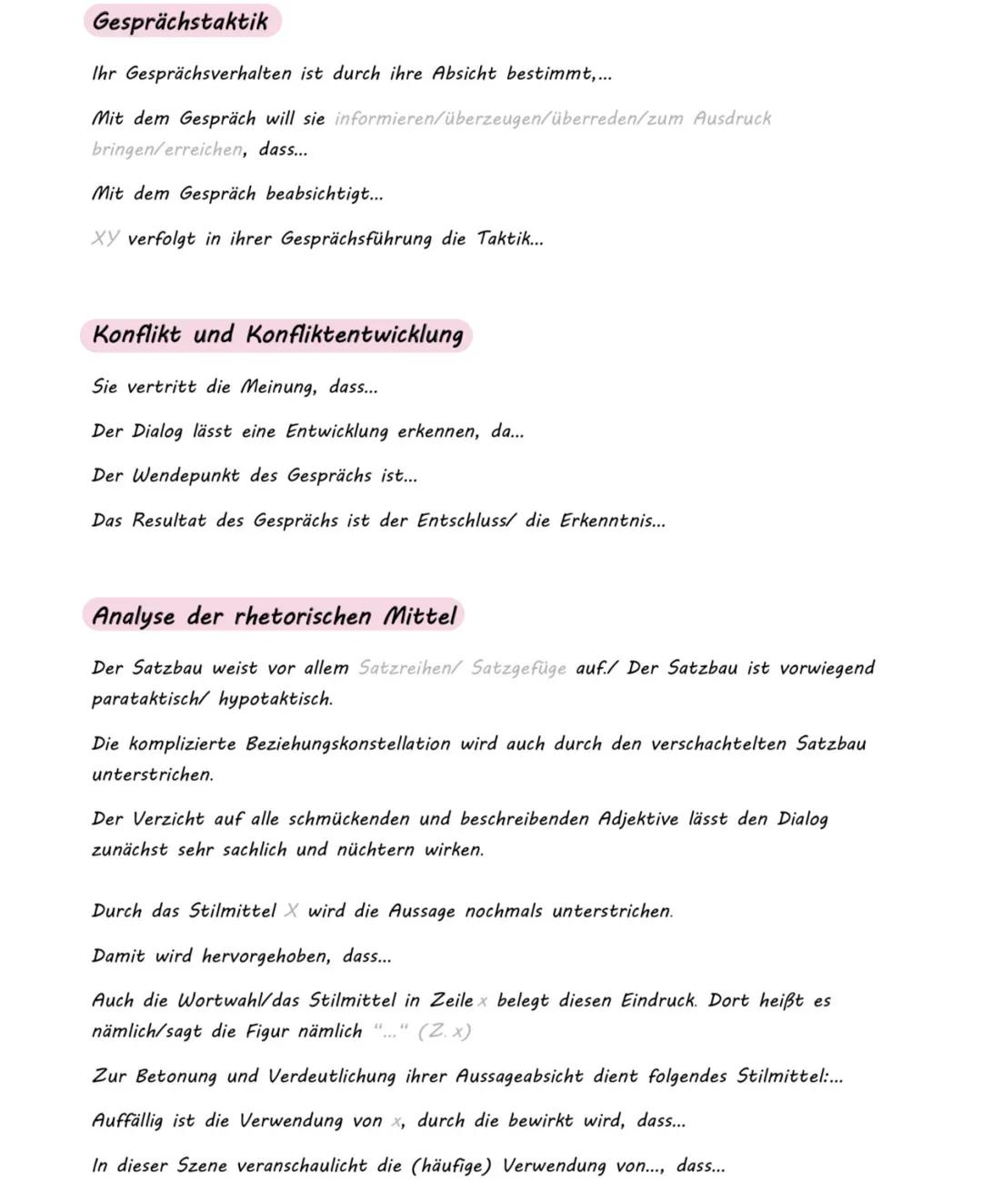 Leukon: freundliche Beziehung
gutes Verhältnis zu Oistros und Arethusa
warnt Medea vor Gefahren
Glauke: Medea ist für Sie gewinnbringend
Med