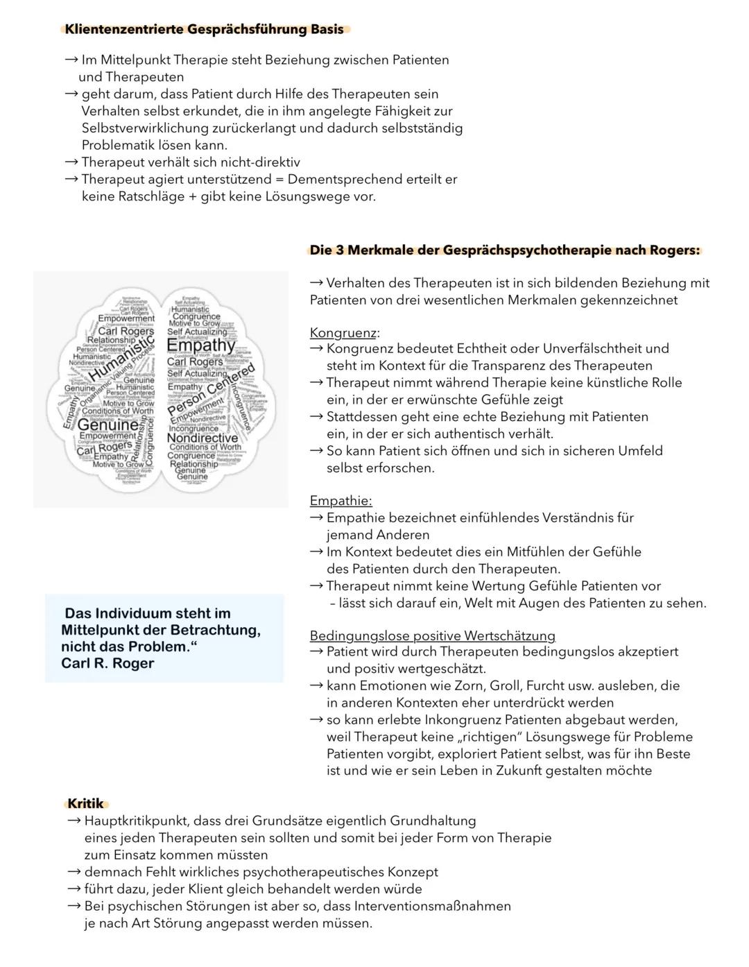 ( Handout ) Carl Rogers