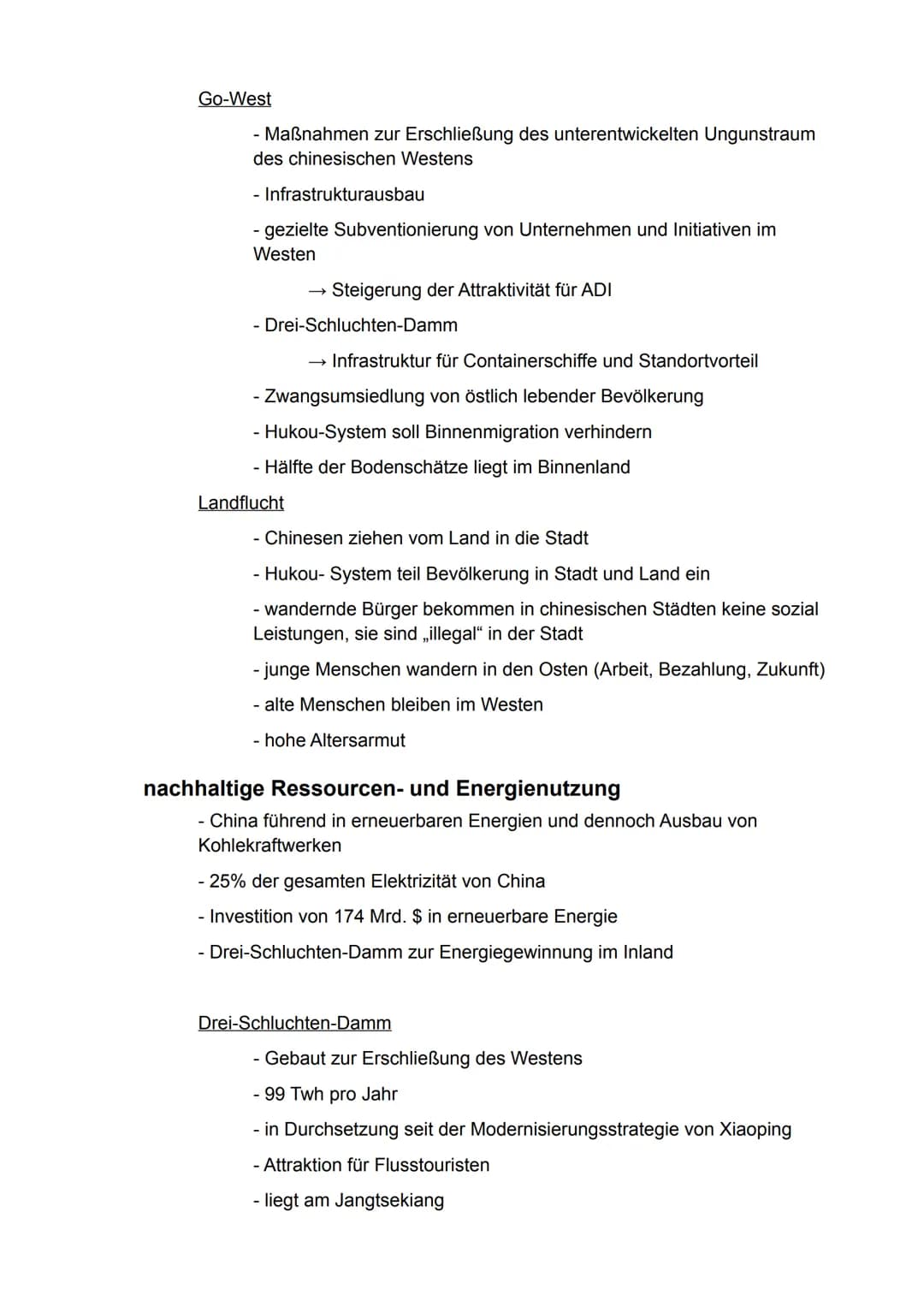 Erdkunde
gA
Semester 3
- Ostasien - Inhaltsverzeichnis
China.....
Wirtschaftliche Entwicklung.
Demographische Entwicklung..
Rolle in der Wel