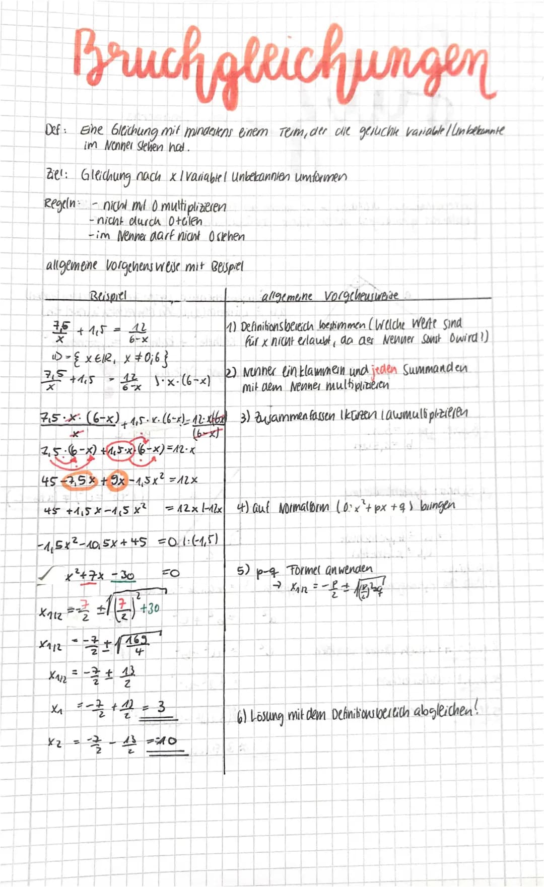 Bruchgleichungen