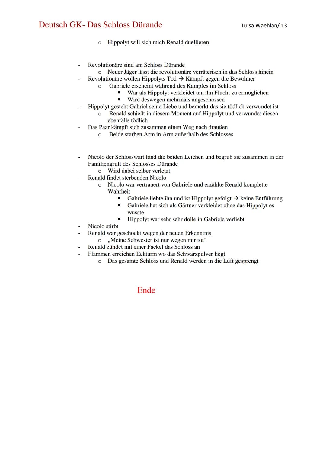 Deutsch GK- Das Schloss Dürande
Novelle von Joseph von Eichendorf
Entstanden 1835/1836
Problematik:
Orte:
Klassenunterschiede in vorrevoluti