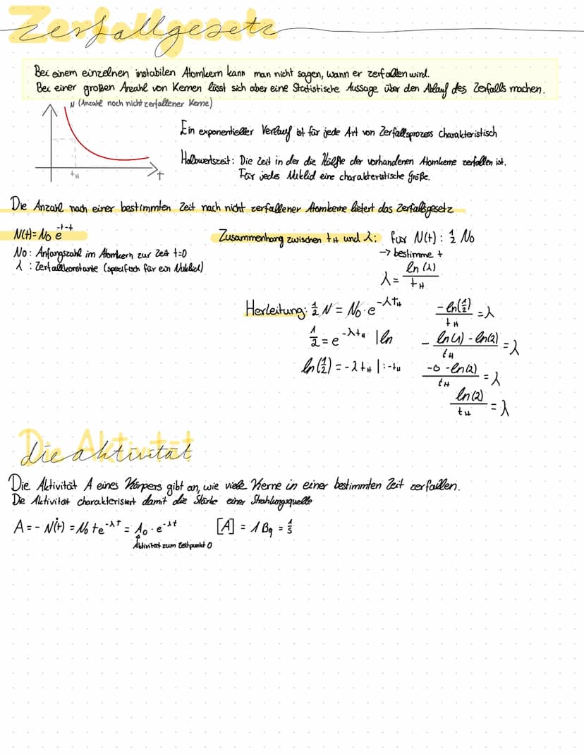 Kernphysik
Atomkern: - Fast die gesamte Masse eines Aloms ist im Atomkern Konzentriert
• beinhaltet die gesamte positive Ladung des Homs
- n