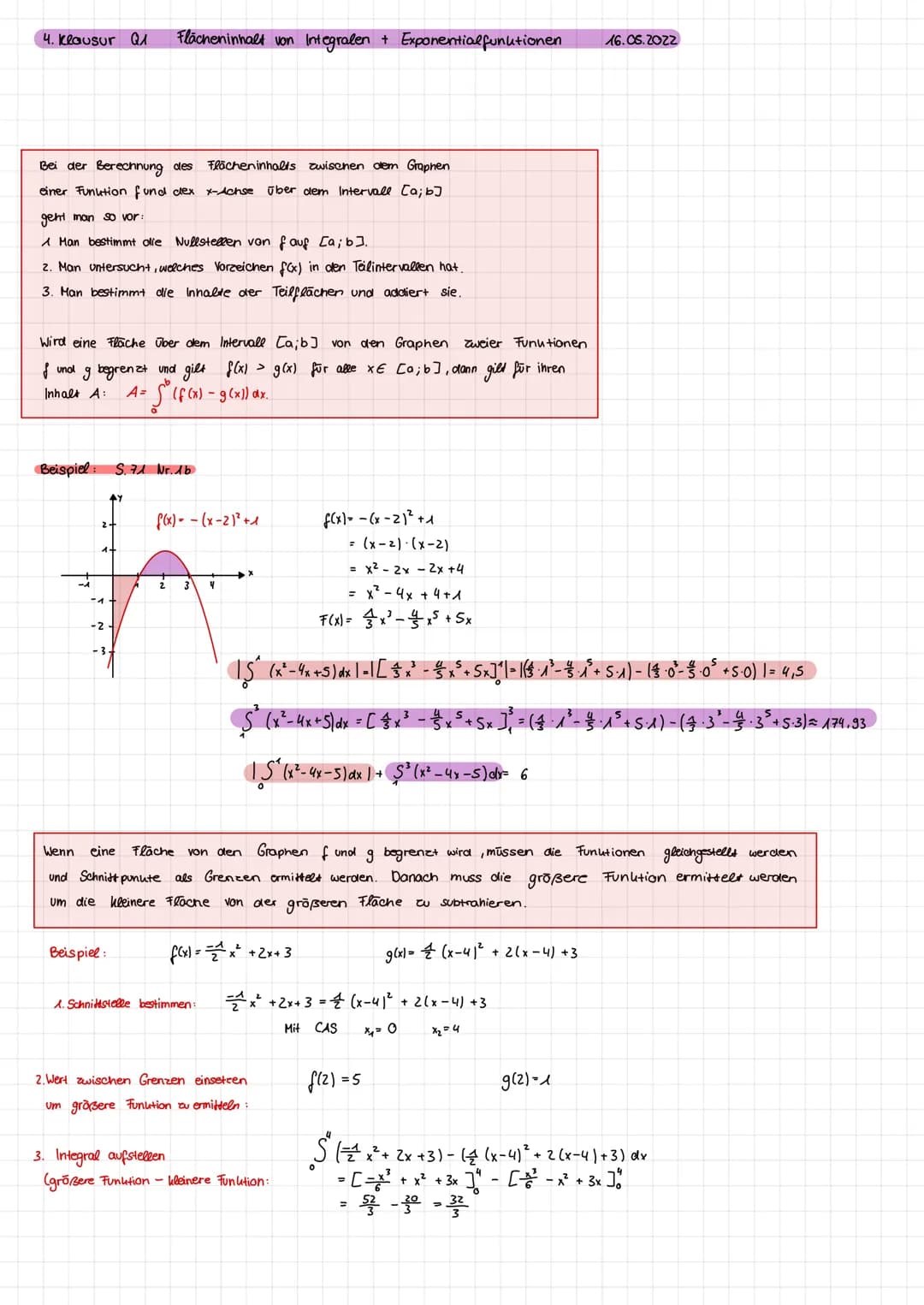 1. Mathe klausur Ql Eigenschaften ganzrationaler Funutionen
f(x)
:
f'(x) Nullstelle
Hochpunut, Tiefpunkt (Extremstellen)
Graph steigt / fäll