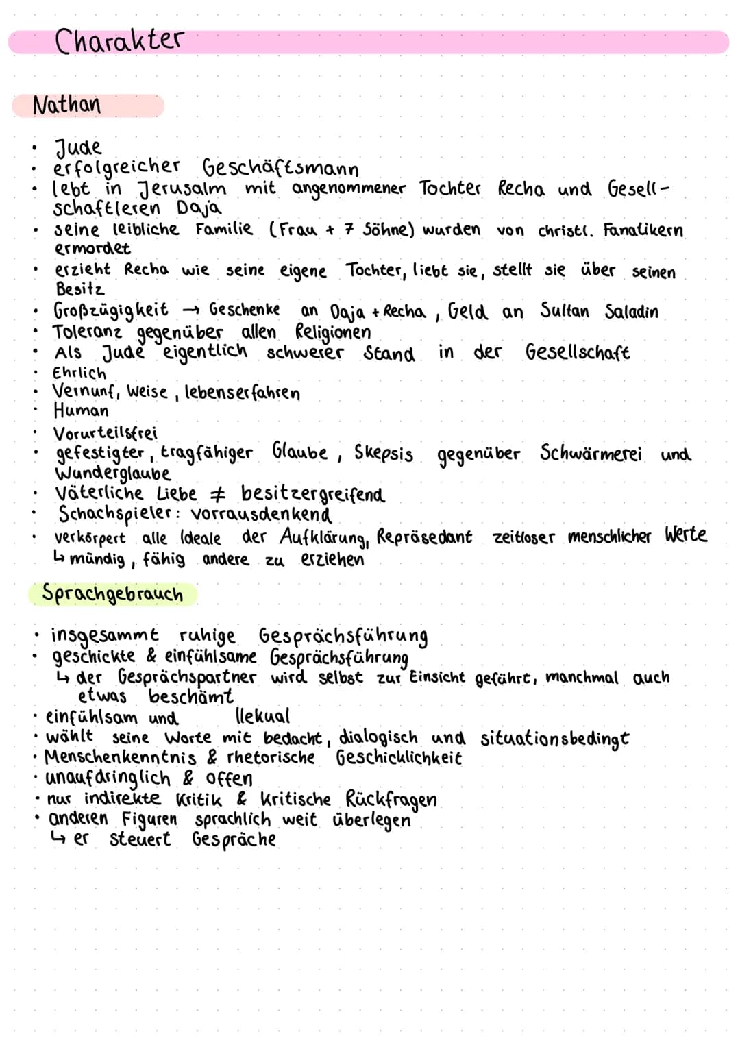Nathan der Weise ●
●
Aufklärung
von ca. 1700-1800
gegen
Vorurteile
Fanatismus
.
•
Hintergrundwissen
•
●
für
Toleranz
Vernunft
Humanismus
alt