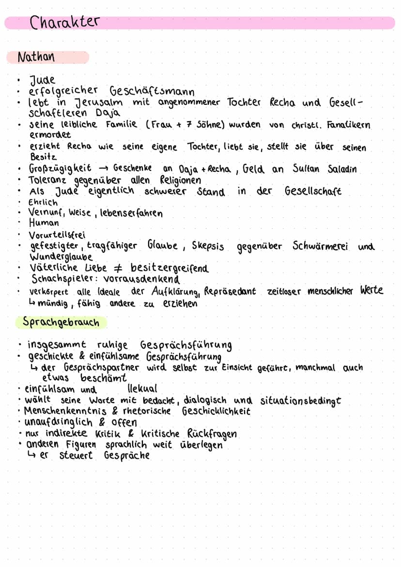 Nathan der Weise ●
●
Aufklärung
von ca. 1700-1800
gegen
Vorurteile
Fanatismus
.
•
Hintergrundwissen
•
●
für
Toleranz
Vernunft
Humanismus
alt
