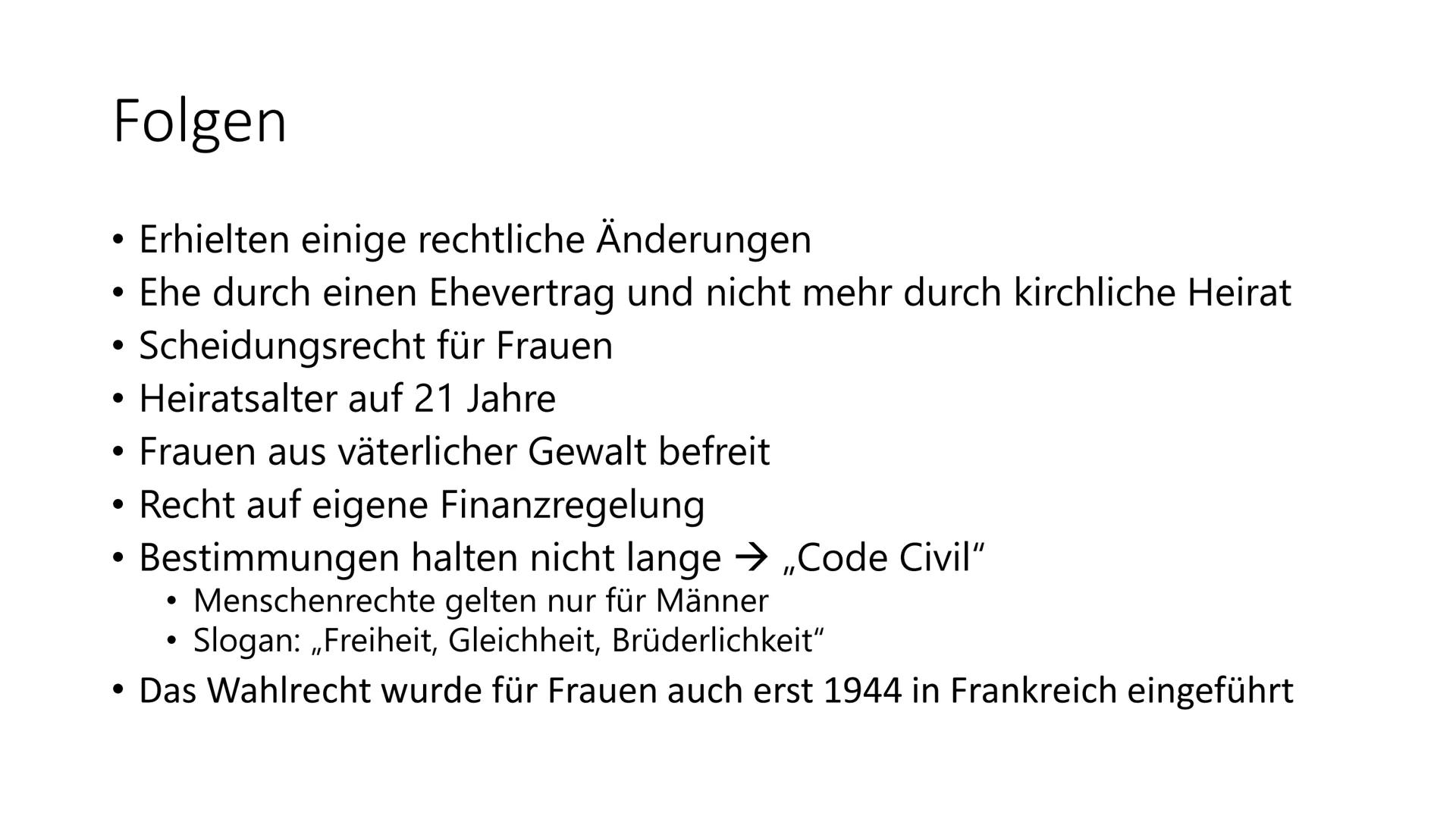 Die Rolle der Frau in der
Französischen Revolution
Kathrin Haug, J1 Inhaltsangabe
Französische Revolution Zusammengefasst
• Situation der Fr