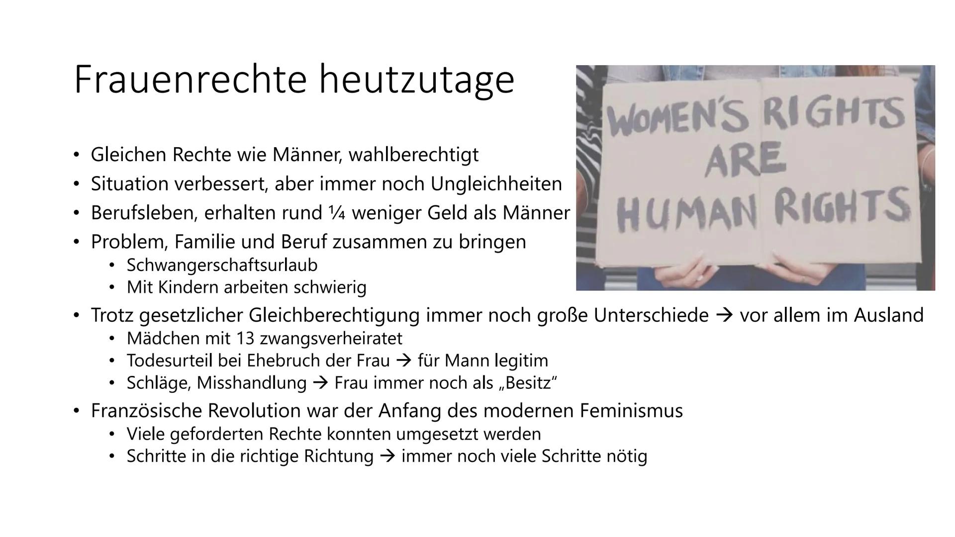 Die Rolle der Frau in der
Französischen Revolution
Kathrin Haug, J1 Inhaltsangabe
Französische Revolution Zusammengefasst
• Situation der Fr