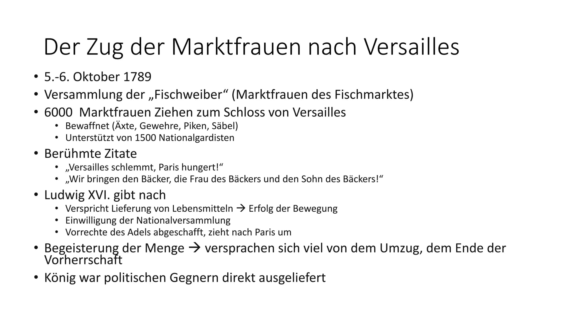 Die Rolle der Frau in der
Französischen Revolution
Kathrin Haug, J1 Inhaltsangabe
Französische Revolution Zusammengefasst
• Situation der Fr