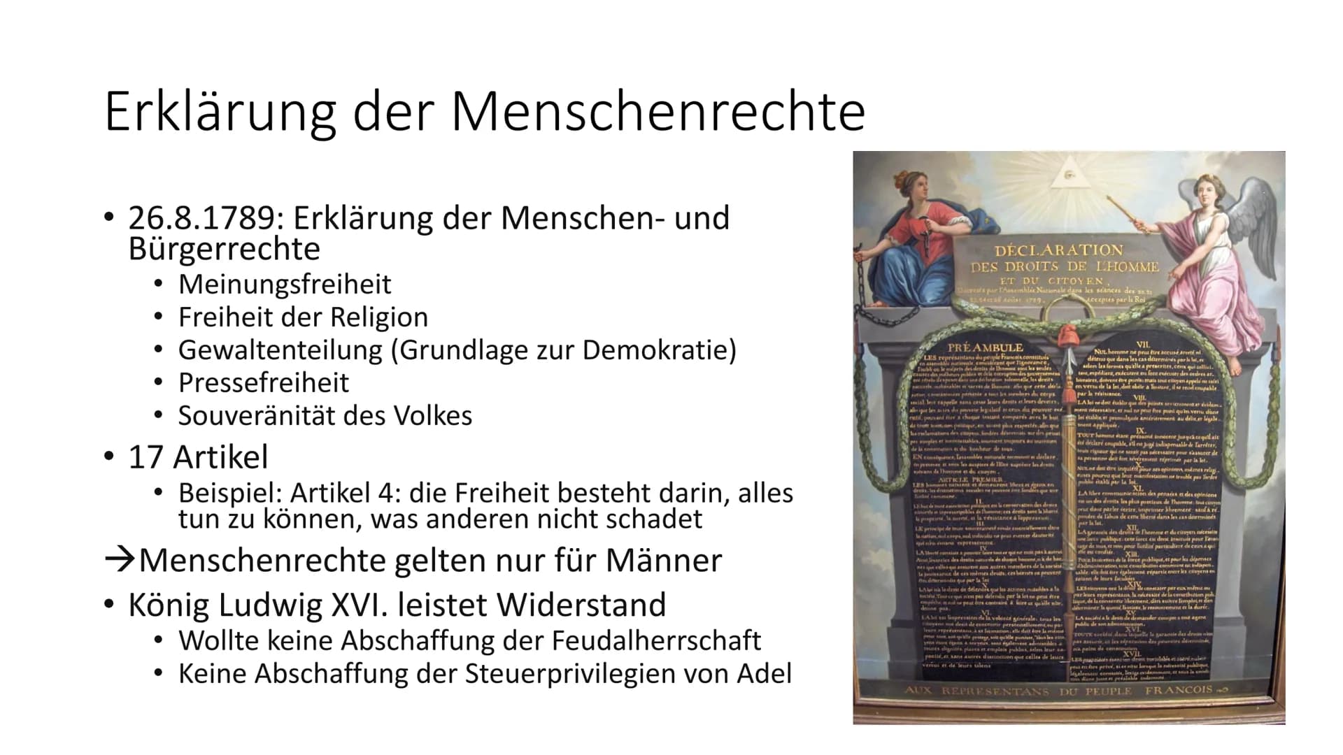 Die Rolle der Frau in der
Französischen Revolution
Kathrin Haug, J1 Inhaltsangabe
Französische Revolution Zusammengefasst
• Situation der Fr