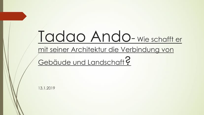 ,,Architektur zu schaffen bedeutet,
repräsentative Aspekte der realen Welt - wie
Natur, Geschichte, Tradition und
Gesellschaft- in einer räu