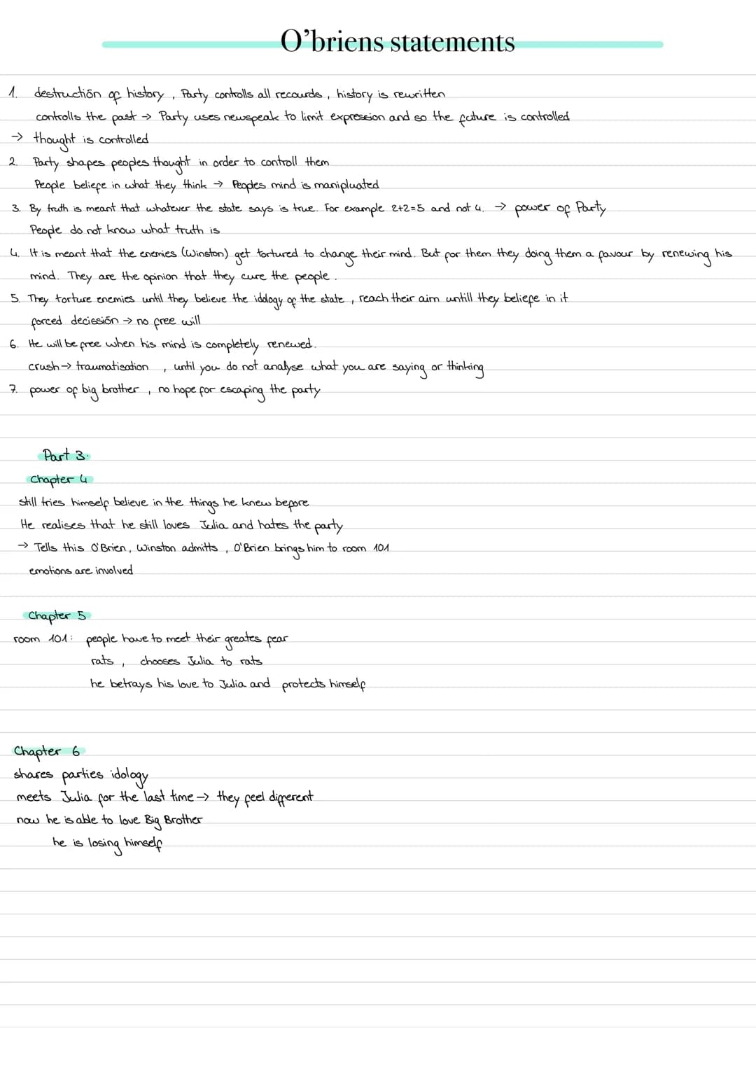 The proles' way of life
proles → proletariat → arbeiterschicht
special literature for proles.
.
The proles (Chapter 7)
p.81.... The party cl