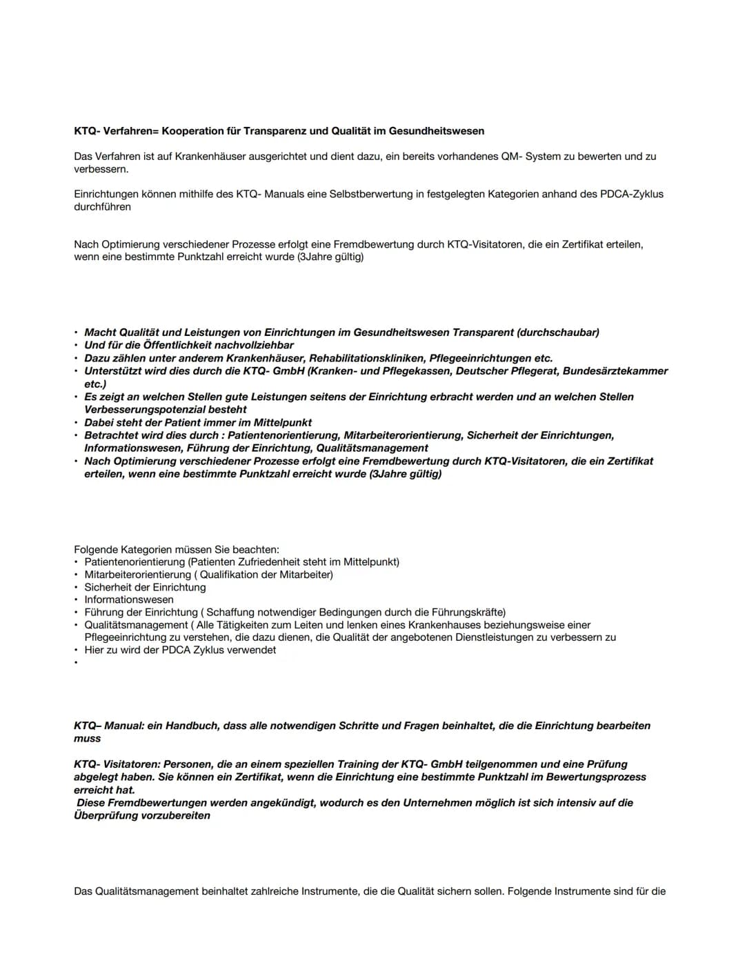 Qualitätmodell nach Donabedian
Herr Donabedian hat 3 Kategorien gefunden mit der die Qualität messbar ist. Man sollte sich die Strukturen un