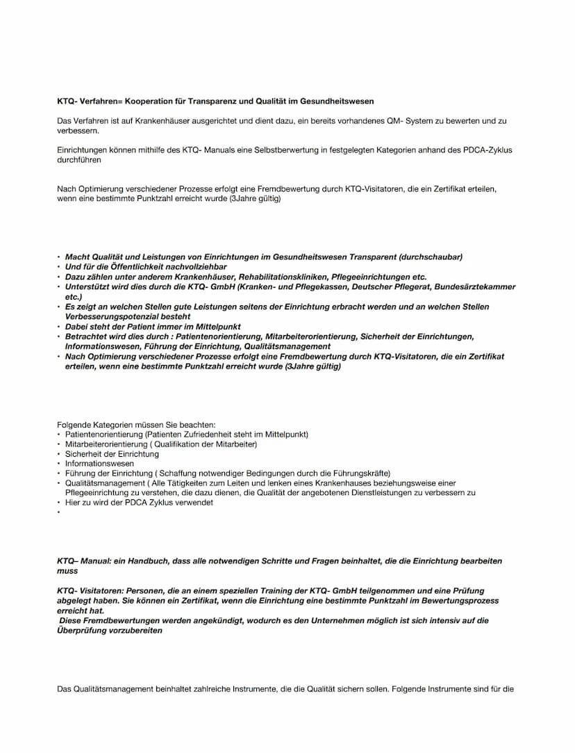 Qualitätmodell nach Donabedian
Herr Donabedian hat 3 Kategorien gefunden mit der die Qualität messbar ist. Man sollte sich die Strukturen un