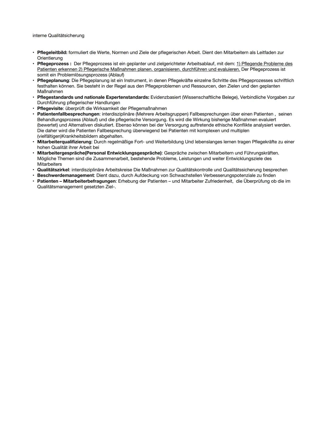 Qualitätmodell nach Donabedian
Herr Donabedian hat 3 Kategorien gefunden mit der die Qualität messbar ist. Man sollte sich die Strukturen un