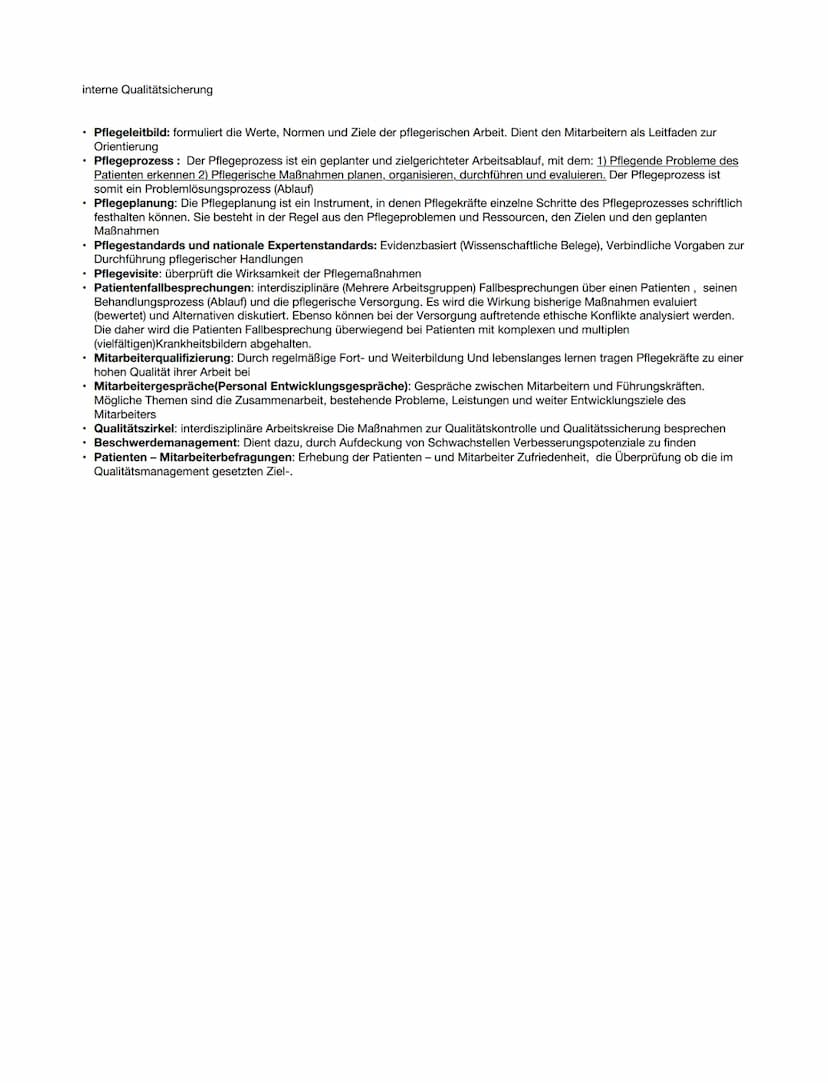 Qualitätmodell nach Donabedian
Herr Donabedian hat 3 Kategorien gefunden mit der die Qualität messbar ist. Man sollte sich die Strukturen un