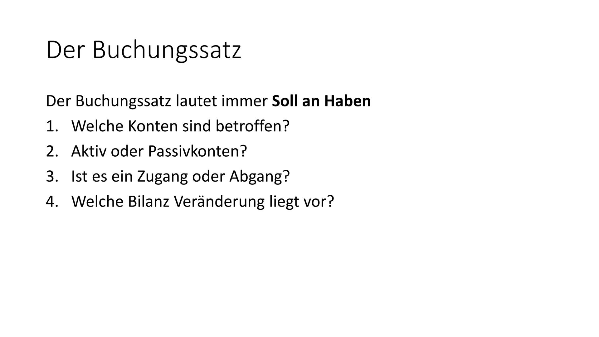 Buchführung
Buchungen Bilanz Gleiderung
Aktiva
1. Anlagevermögen
1. Grundstücke und Gebäude
2. Maschinen
3. Betriebs und Geschäftsausstattun