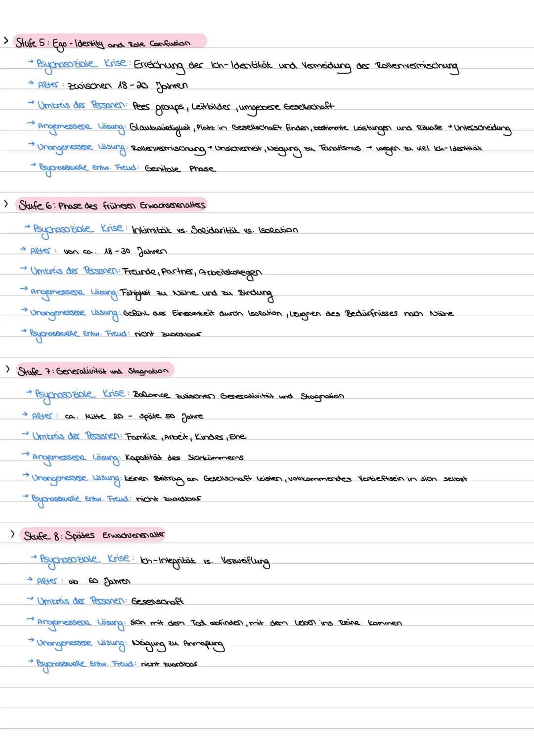 ERIKS ONS
> Grundannahmen
→ Betonung von Gesellschaft und Kultur
Postulierung des epigenetischen Prinzip
→
→
→ Entwicklung erfolgt in acnt a