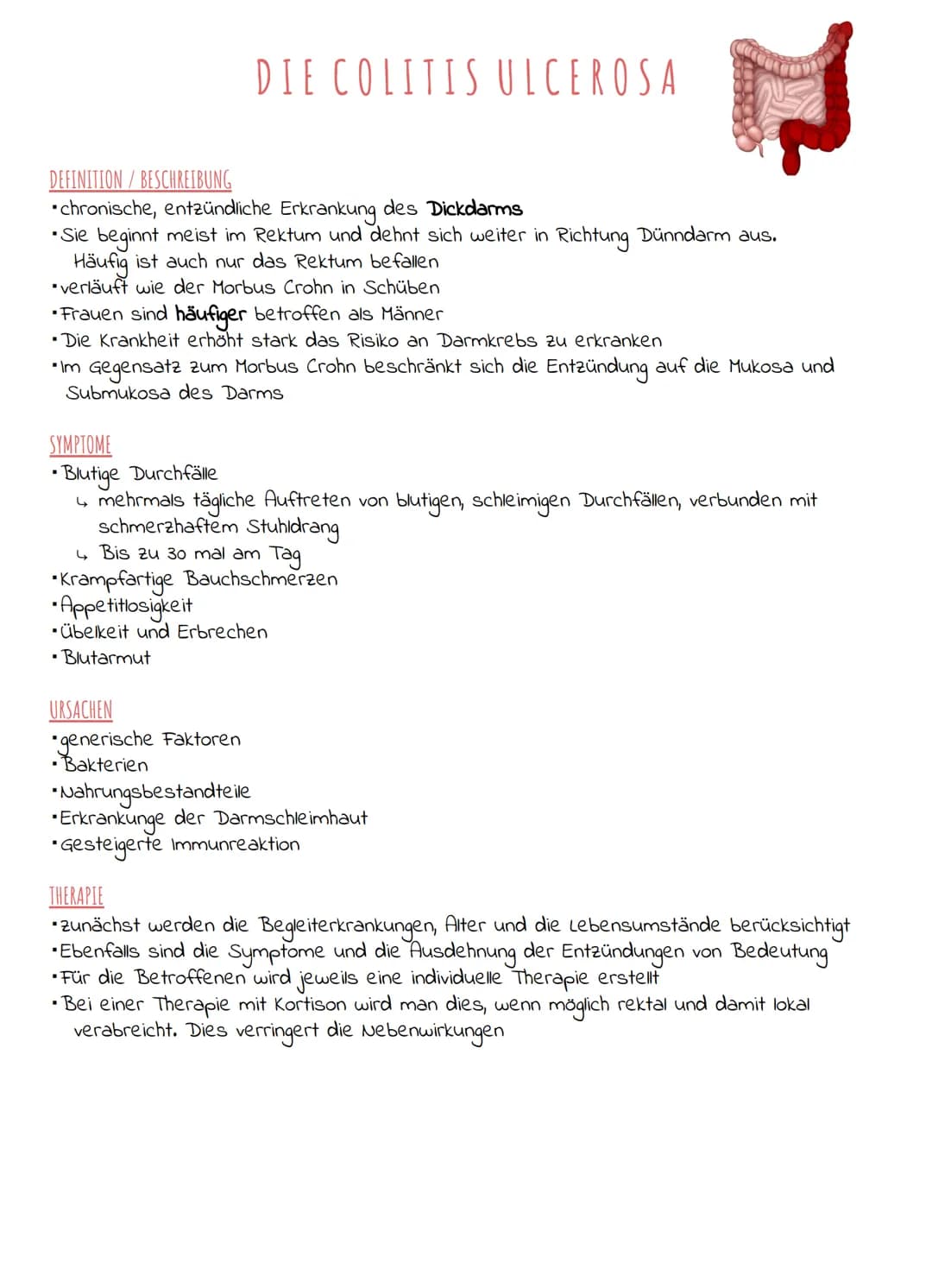 MORBUS CROHN
CHRONISCHE ENTZÜNDUNGEN DES DARMS
DEFINITION
*chronische, in Schüben verlaufende Entzündung, die im ganzen Gastrointestinaltrak