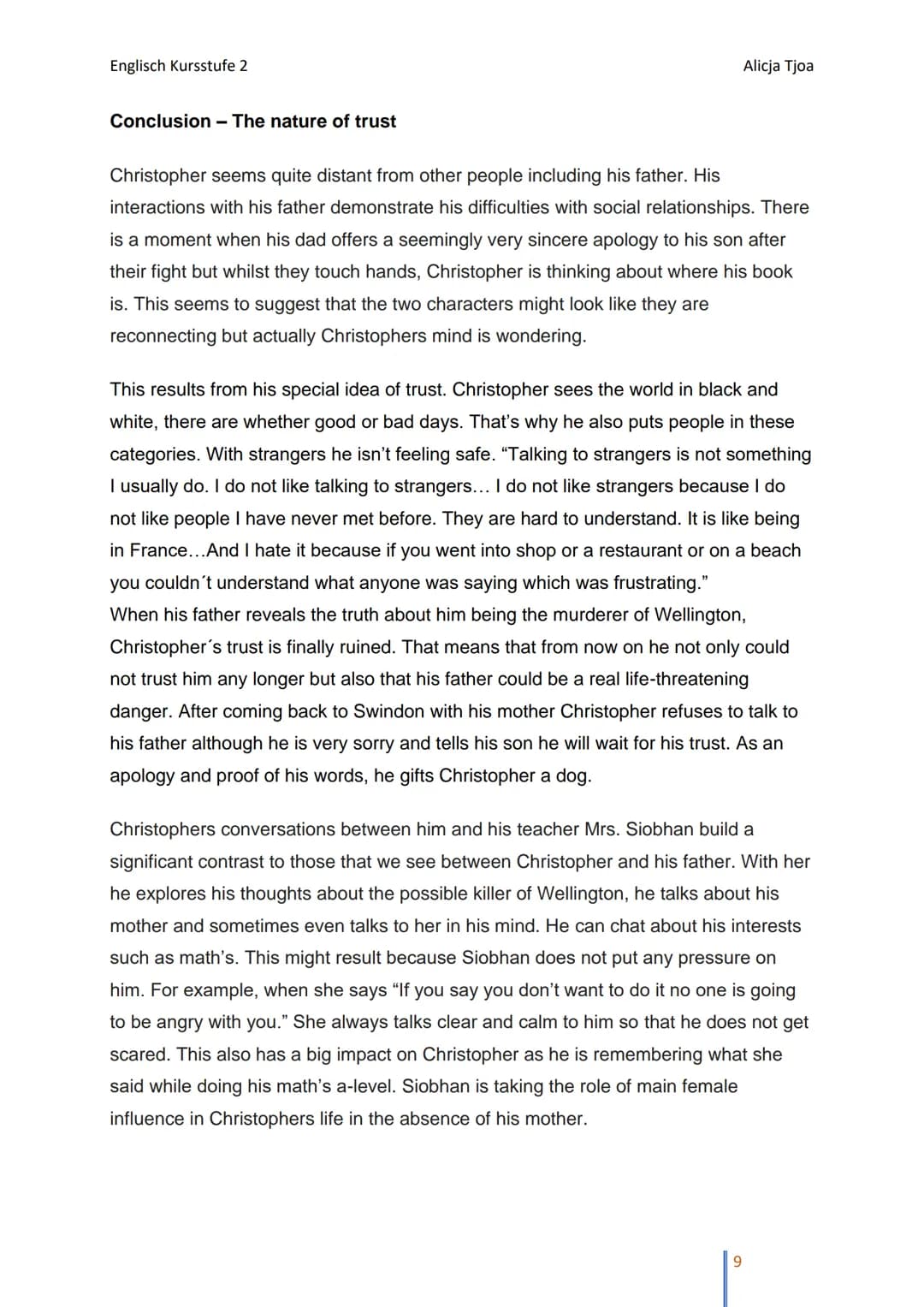 Englisch Kursstufe 2
Book review
16-Jan-23
The curious
incident of the dog
in the nighttime
#1 international bestseller
whitbread book of th
