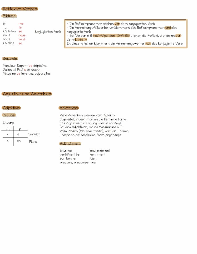 Lernzettel Französisch
Imparfait und passé composé
Imparfait
Bildung
Endung: -ais -ions
-ais -iez
-ait -aient
Verwendung:
> nicht abgeschlos