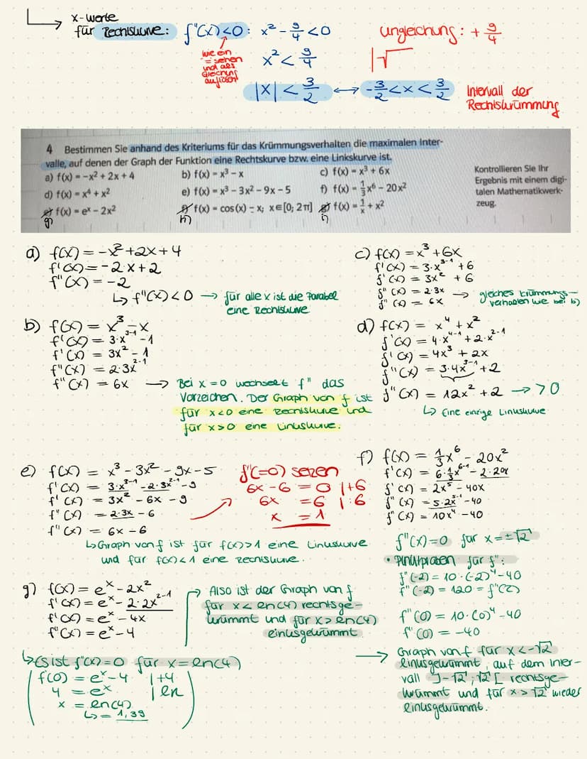 Monotonieuntersuchung und erste Ableitung, geometrisch
●
Monotonieuntersuchung
Schaubild K von f
●
Funktionswert f (x) ist der y-Wert des
Ku