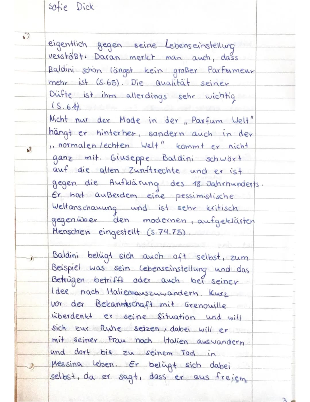 Sofie Dick
J
"Das Parfum" (Patrick Süskind):
Charakterisierung von Giuseppe Baldini
)
15.06.22
die Geschichte eines Mörders
V
"
Der Roman Da