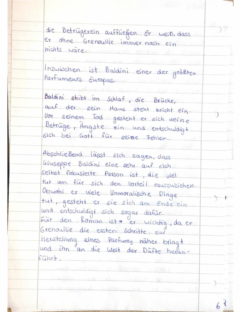 Sofie Dick
J
"Das Parfum" (Patrick Süskind):
Charakterisierung von Giuseppe Baldini
)
15.06.22
die Geschichte eines Mörders
V
"
Der Roman Da