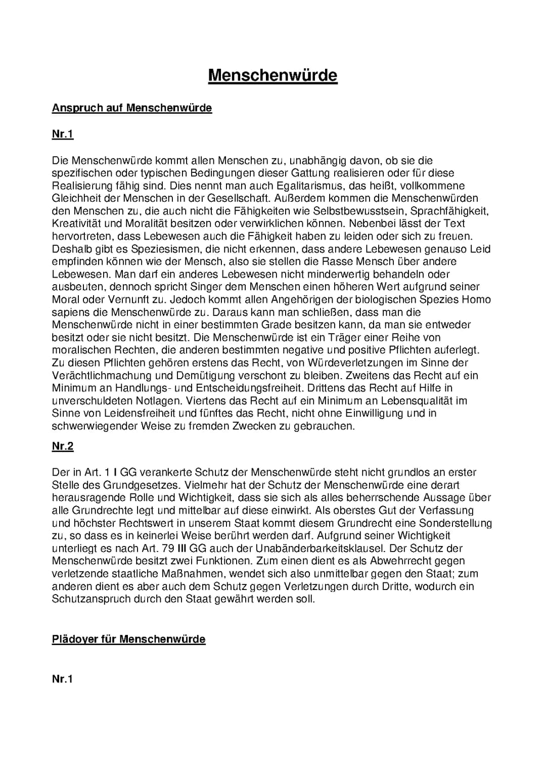 Menschenwürde Definition und Beispiele von Kant bis zum Grundgesetz