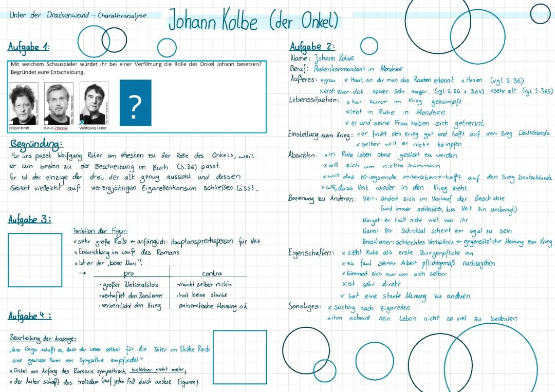 Unter der Drachenwand: Johann Kolbe
