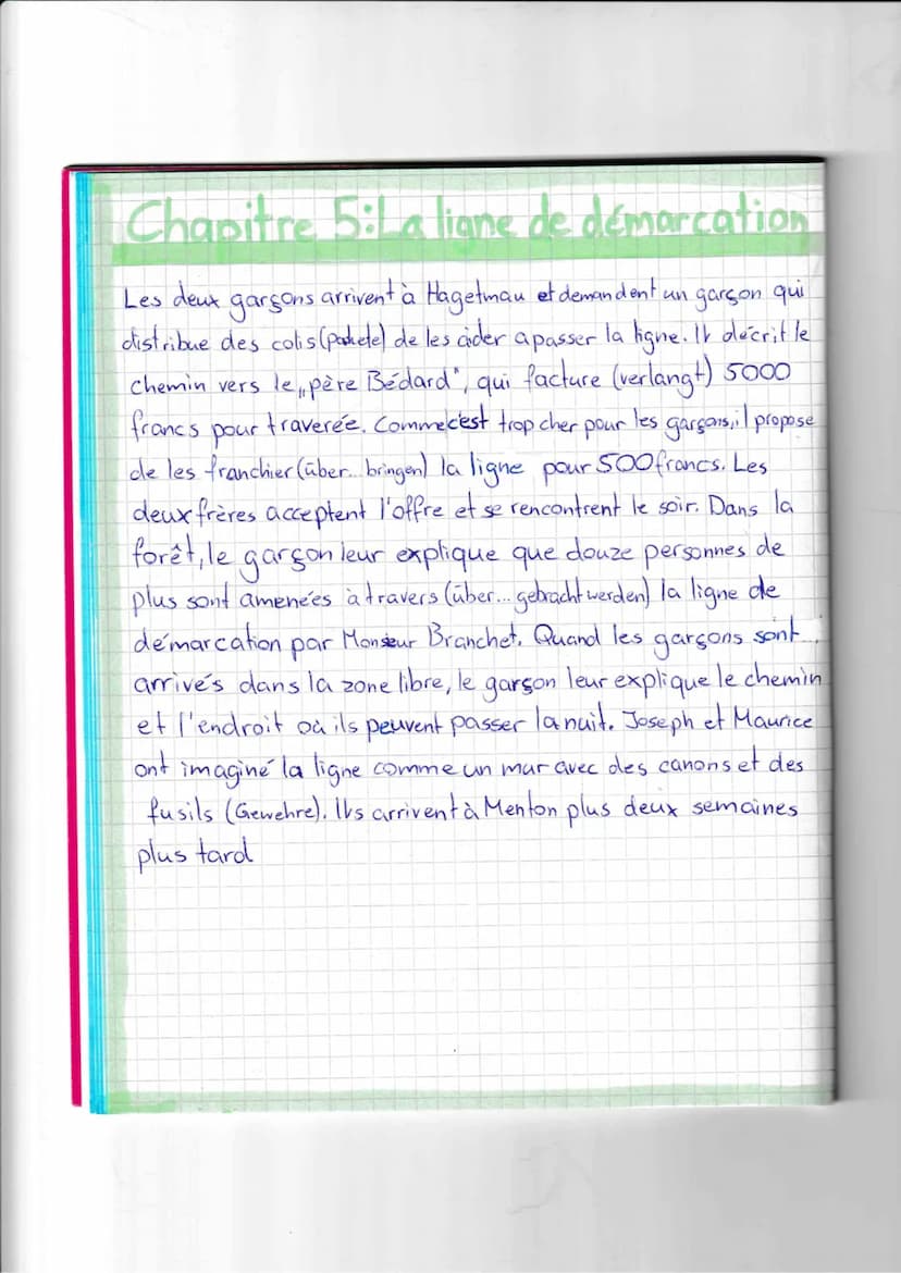 Chapitre 4:1 e depart
Les frères de Joseph, Albert et Henri, sont partis en début
d'année. Quand Joseph et Maurice rentrent à la maison,
leu