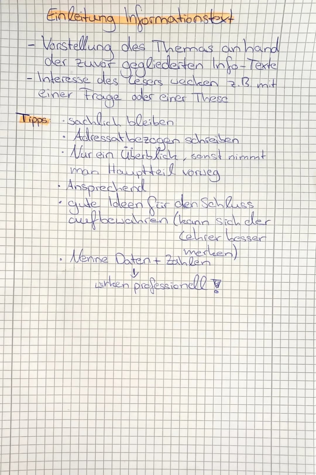 Informationstext Einleitung Beispiel - So schreibst du informativen Text