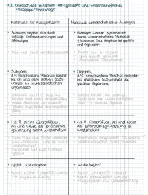 Know I.2. Unterschiede zwischen Alltagstheorie und wissenschaftlicher Pädagogik/Psychologie  thumbnail