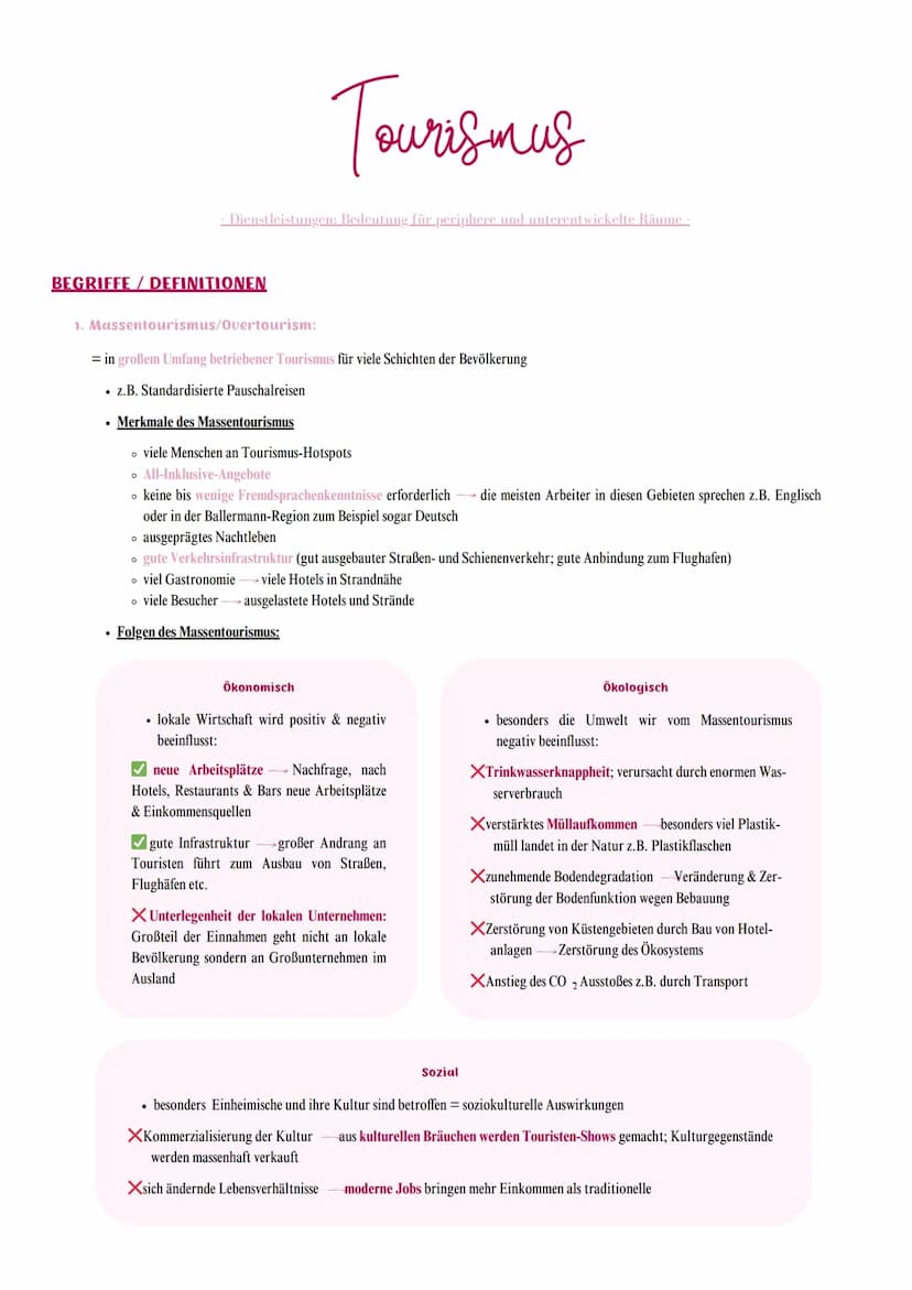Erdkunde
Qualifikationsphase
Leistungskurs - Dienstleistungen: Bedeutung für periphere und unterentwickelte Räume -
BEGRIFFE / DEFINITIONEN
