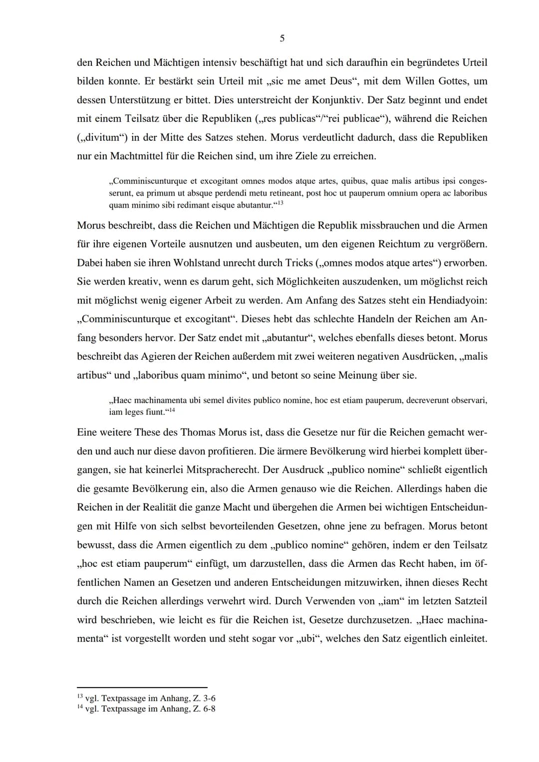 Ist die Darstellung der Reichen und
Mächtigen in der Utopia des Thomas
Morus ein Spiegel unserer Realität? Inhaltsverzeichnis
1 Einleitung: 