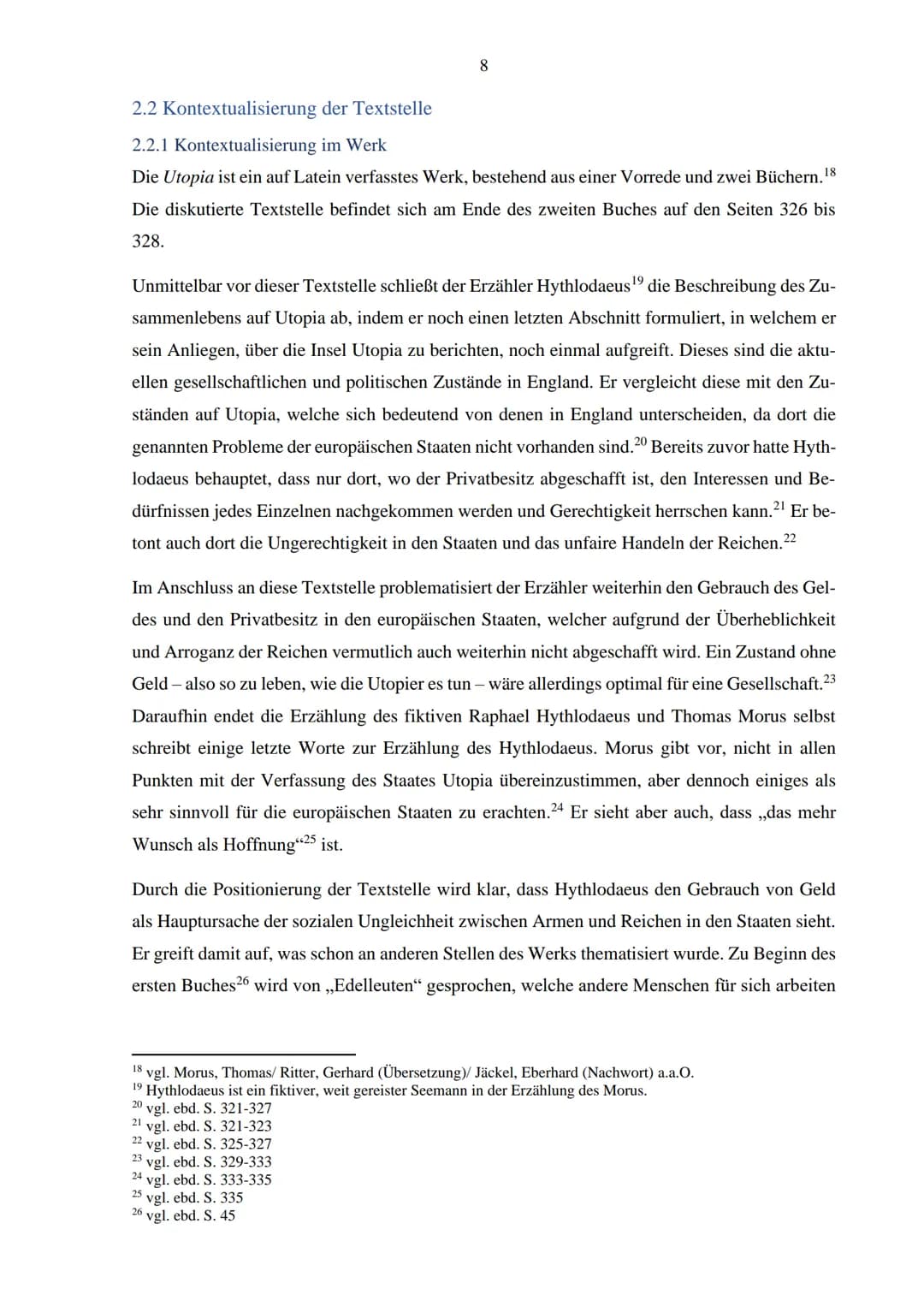 Ist die Darstellung der Reichen und
Mächtigen in der Utopia des Thomas
Morus ein Spiegel unserer Realität? Inhaltsverzeichnis
1 Einleitung: 