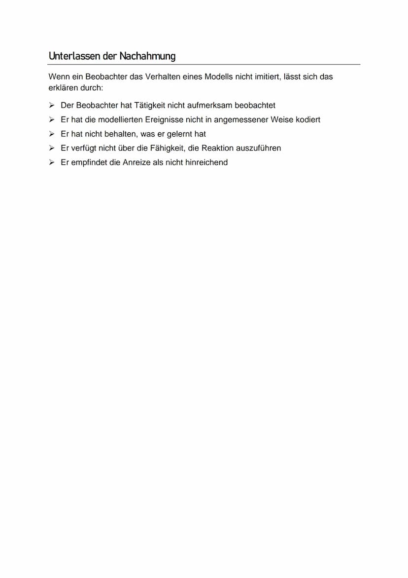 Sozial-kognitive Lerntheorie
nach Bandura
Menschen erlernen eine Vielzahl von Erlebens- und Verhaltensweisen durch Beobachtung
von Personen,