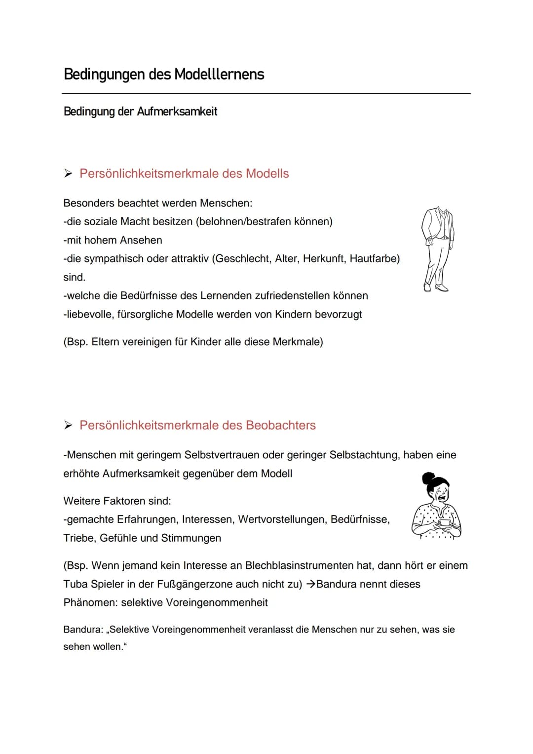Sozial-kognitive Lerntheorie
nach Bandura
Menschen erlernen eine Vielzahl von Erlebens- und Verhaltensweisen durch Beobachtung
von Personen,