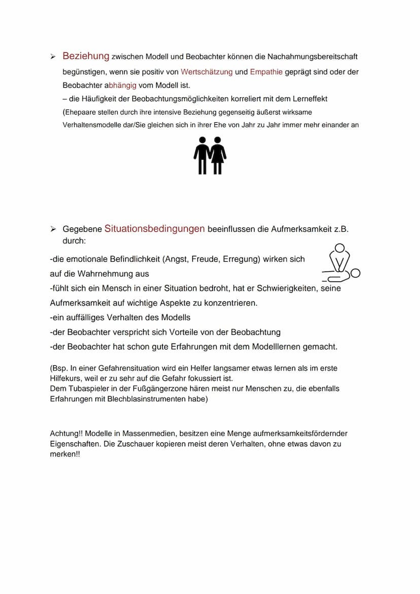 Sozial-kognitive Lerntheorie
nach Bandura
Menschen erlernen eine Vielzahl von Erlebens- und Verhaltensweisen durch Beobachtung
von Personen,