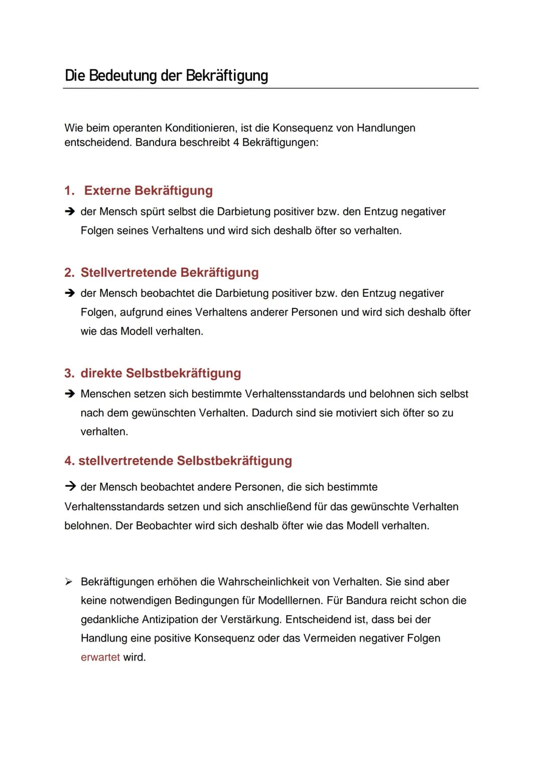 Sozial-kognitive Lerntheorie
nach Bandura
Menschen erlernen eine Vielzahl von Erlebens- und Verhaltensweisen durch Beobachtung
von Personen,