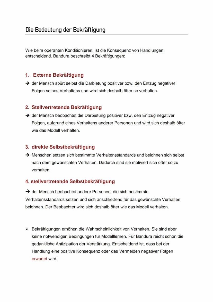 Sozial-kognitive Lerntheorie
nach Bandura
Menschen erlernen eine Vielzahl von Erlebens- und Verhaltensweisen durch Beobachtung
von Personen,