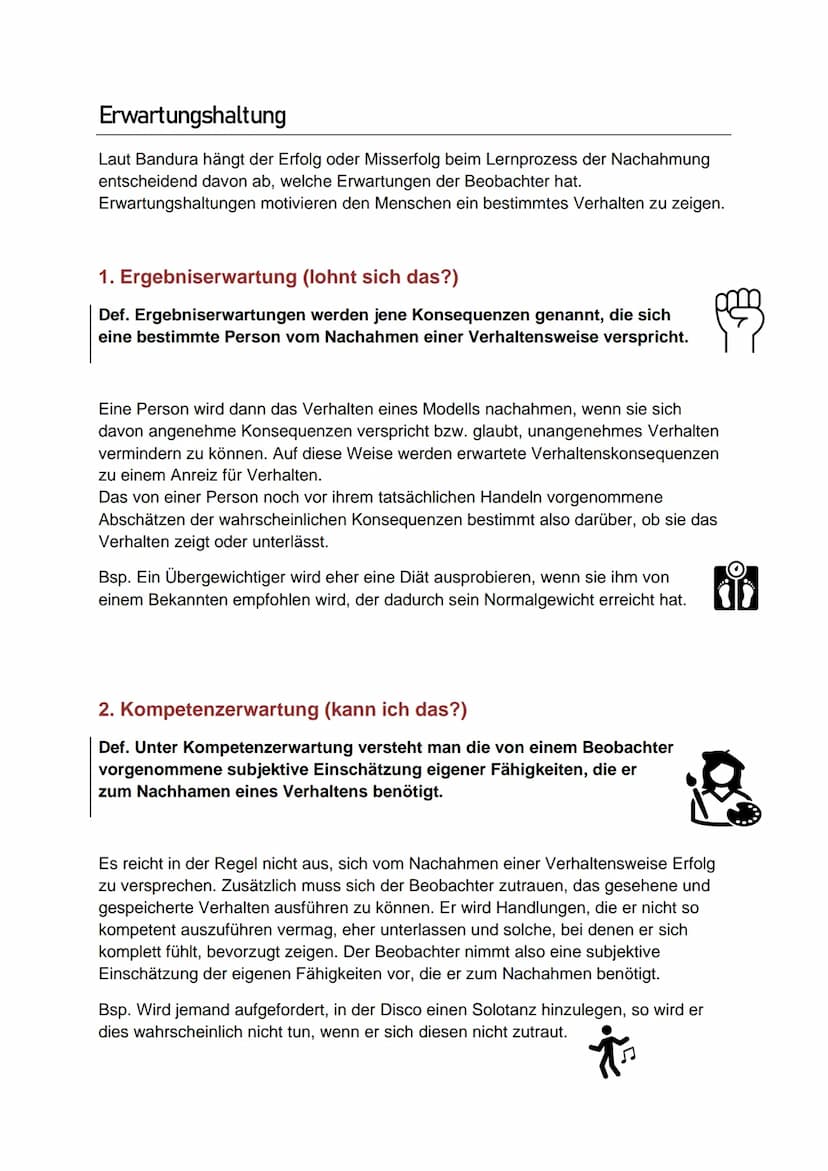 Sozial-kognitive Lerntheorie
nach Bandura
Menschen erlernen eine Vielzahl von Erlebens- und Verhaltensweisen durch Beobachtung
von Personen,
