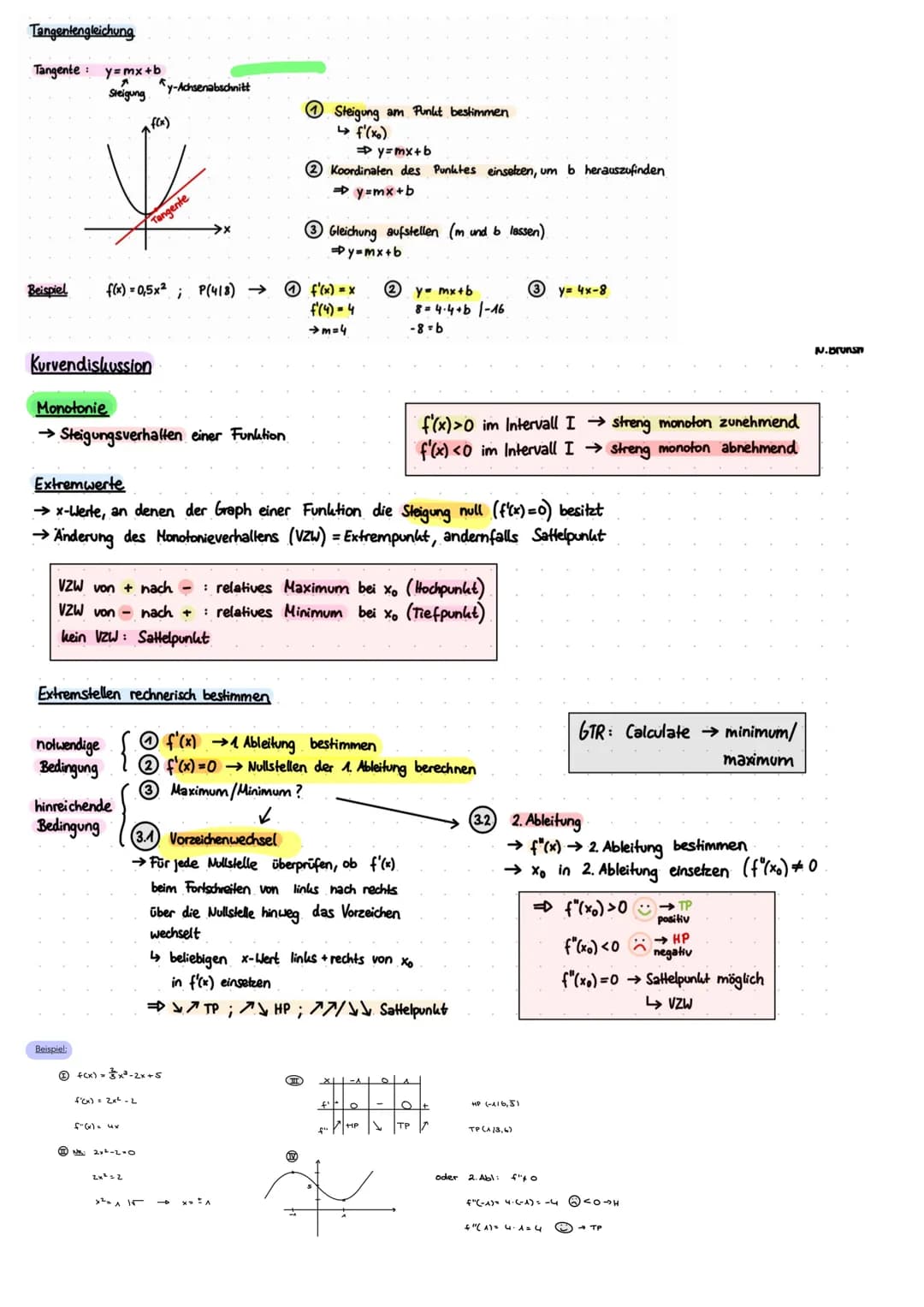 Funktionen
Definitionsmenge ID:
Menge aller x-Werte
wertemenge W:
Menge aller y-werte
Quadratische Funktion (Parabel)
Normalform
f(x) = ax²+
