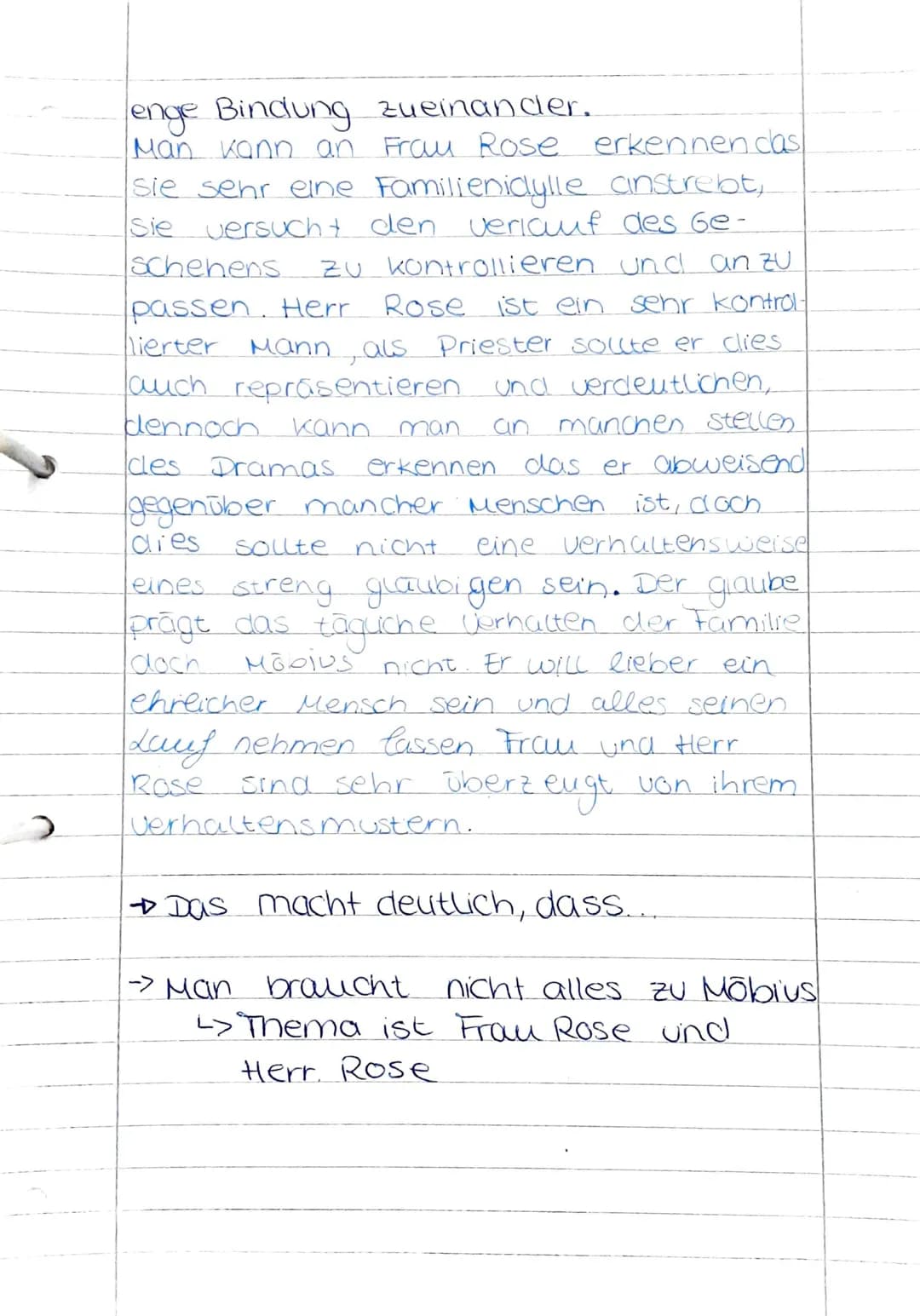 Die Physiker - Figurenanalyse.
Familie Rose im sanatorium (S.31-39).
Charakter von Frau
Rose una
Rose -> Funktion für das Drama.
Missionar
A