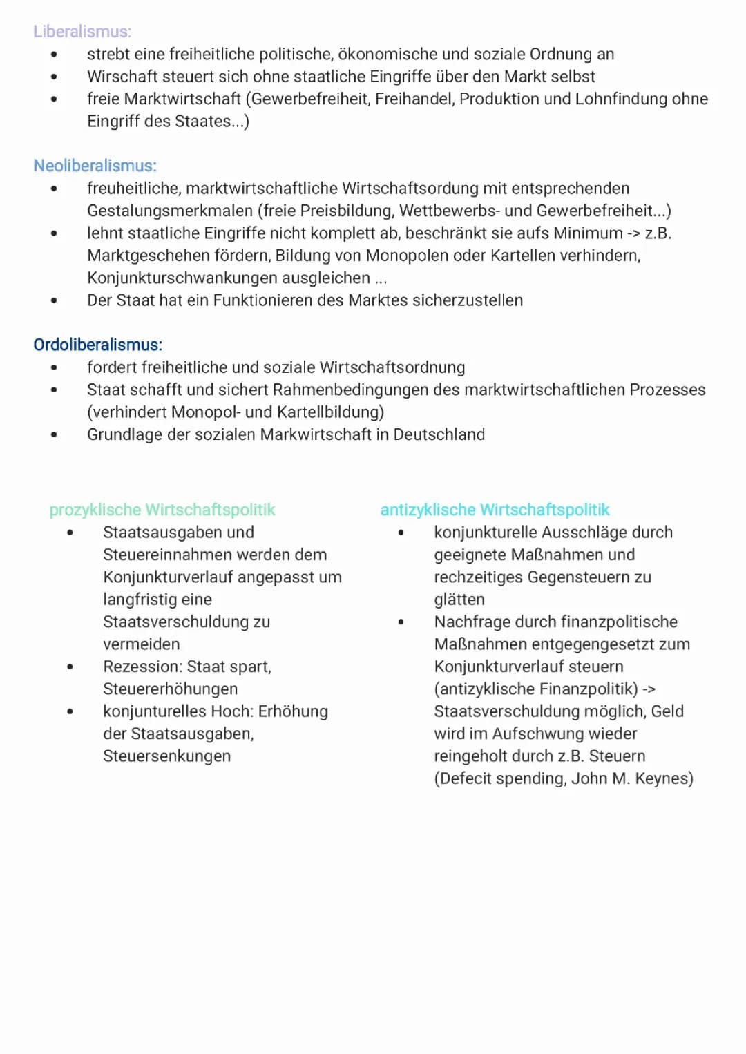 Wirtschaftspolitik