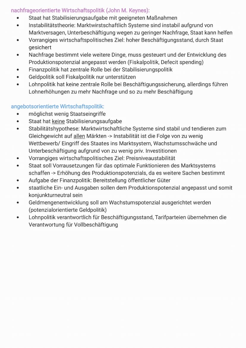 Liberalismus:
strebt eine freiheitliche politische, ökonomische und soziale Ordnung an
Wirschaft steuert sich ohne staatliche Eingriffe über