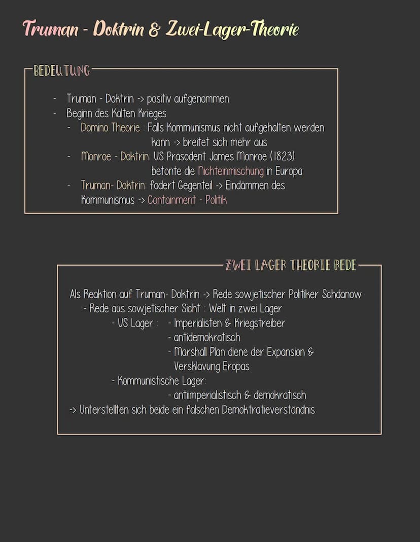 Kalter Krieg
-DEFINITION.
Konkurrenzkampf zwischen Weltmächten USA + verbündete
Westmächte & Sowjetunion + verbündete Ostblockstaaten
Ausein