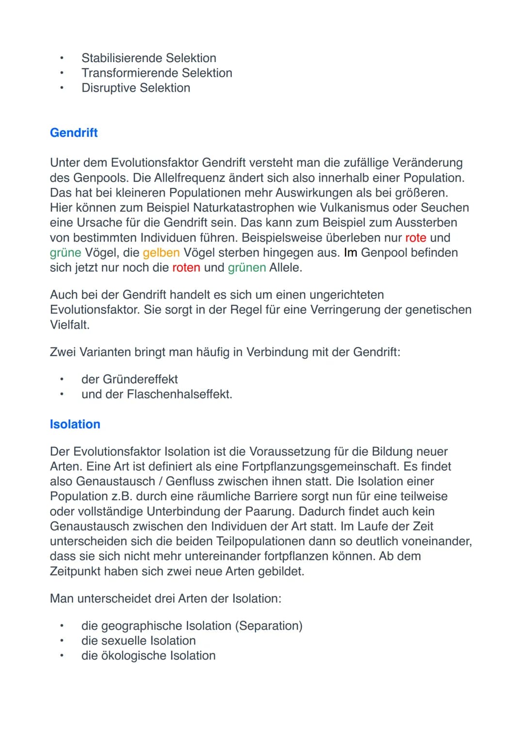 Evolutionsfaktoren
Im Laufe der Stammesgeschichte haben sich die Organismen verändert. Wir
Menschen zum Beispiel haben einen aufrechten Gang