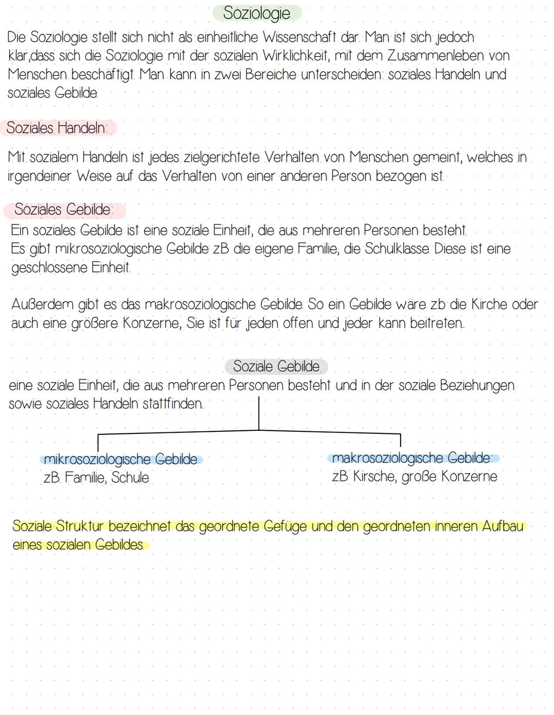  Pädagogik:
Die Pädagogik beschäftigt
sich mit der
Psychologie/ Pädagogik Klassenarbeit L
Soziologie:
Die Soziologie
möchte soziales,
also a